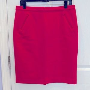 Loft Fuscia stretchy Straight Skirt Size 10